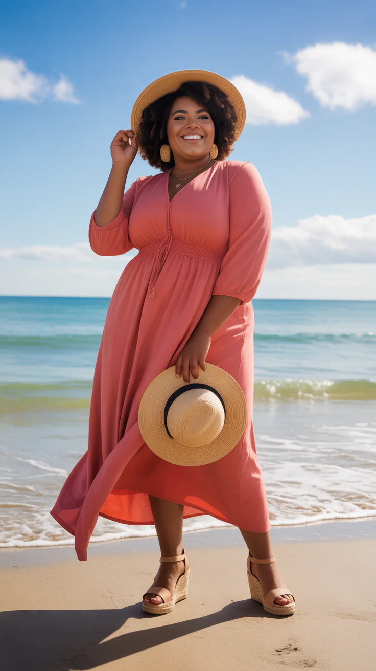 Flattering Beach Outfits for Plus Size Women