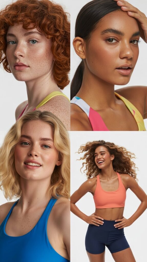 Sporty Bikini with Athletic Shorts