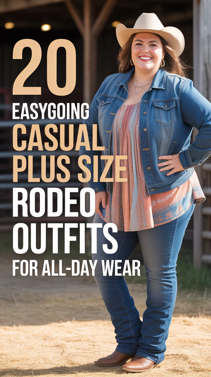 Easygoing Casual Plus Size Rodeo Outfits for All-Day Wear