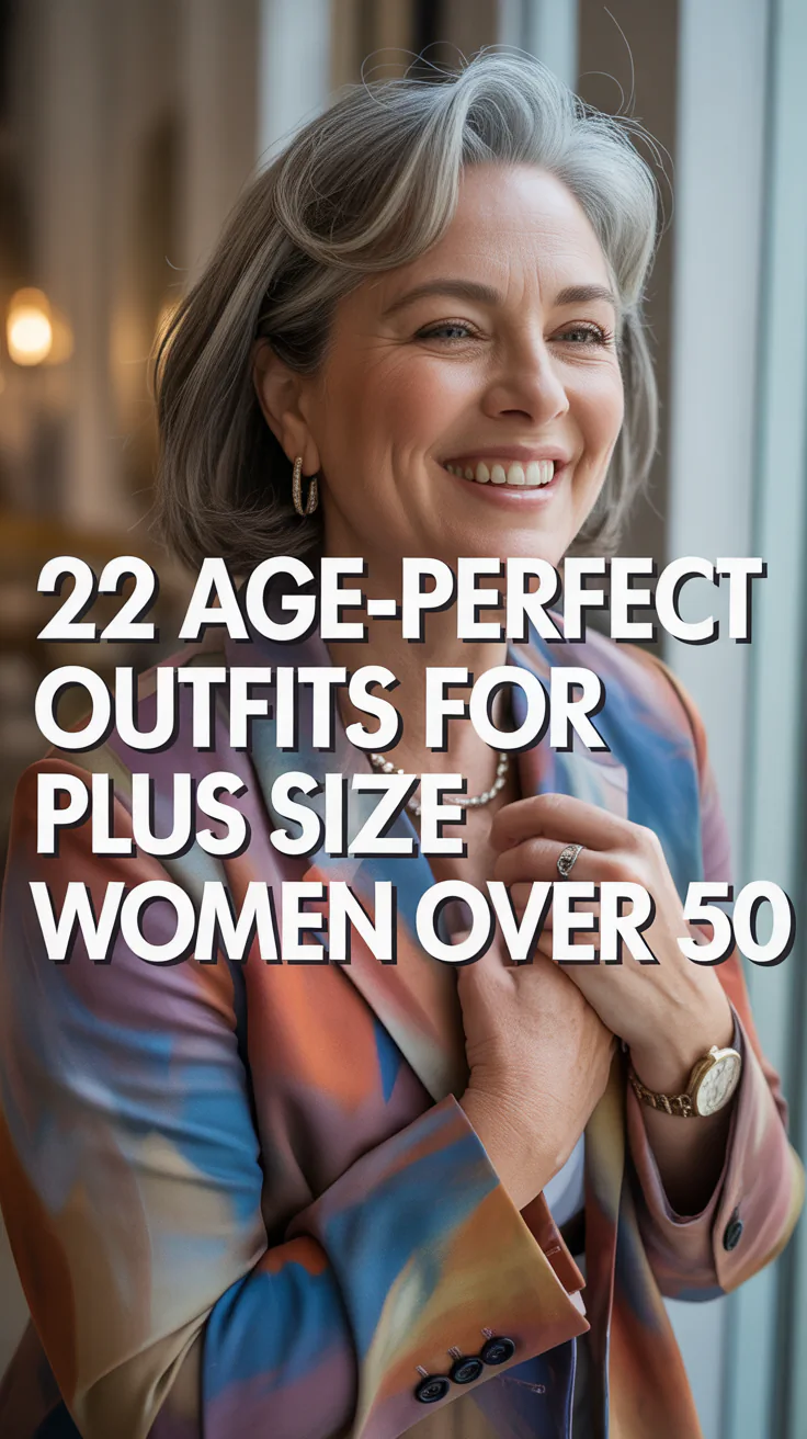 Age-Perfect Outfits for Plus Size Women Over 50