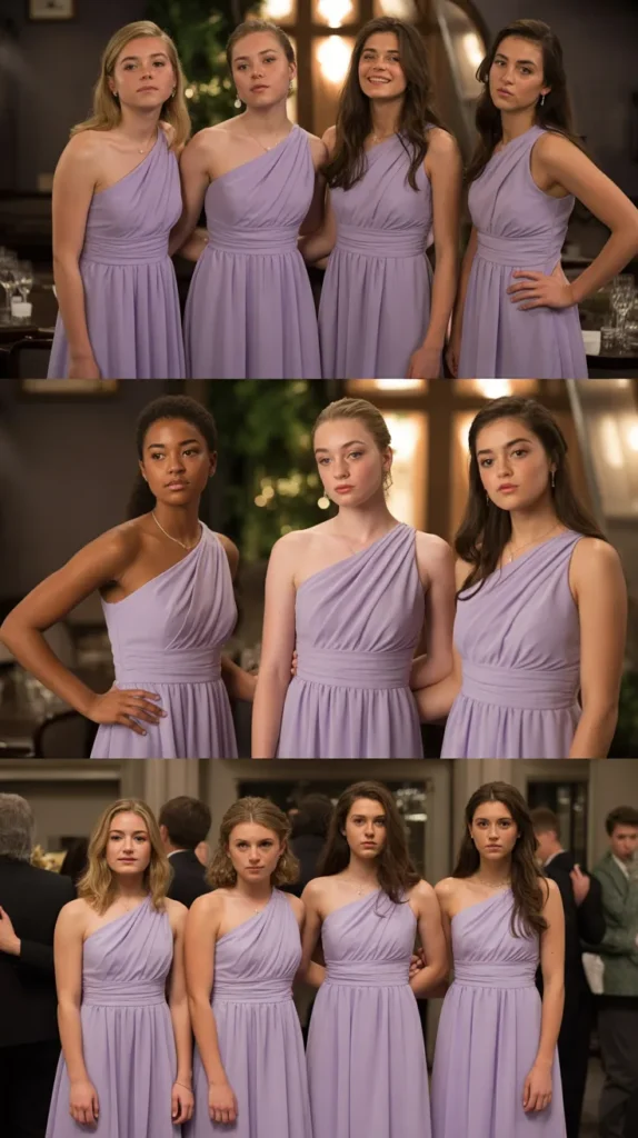 One-Shoulder Lilac Dress