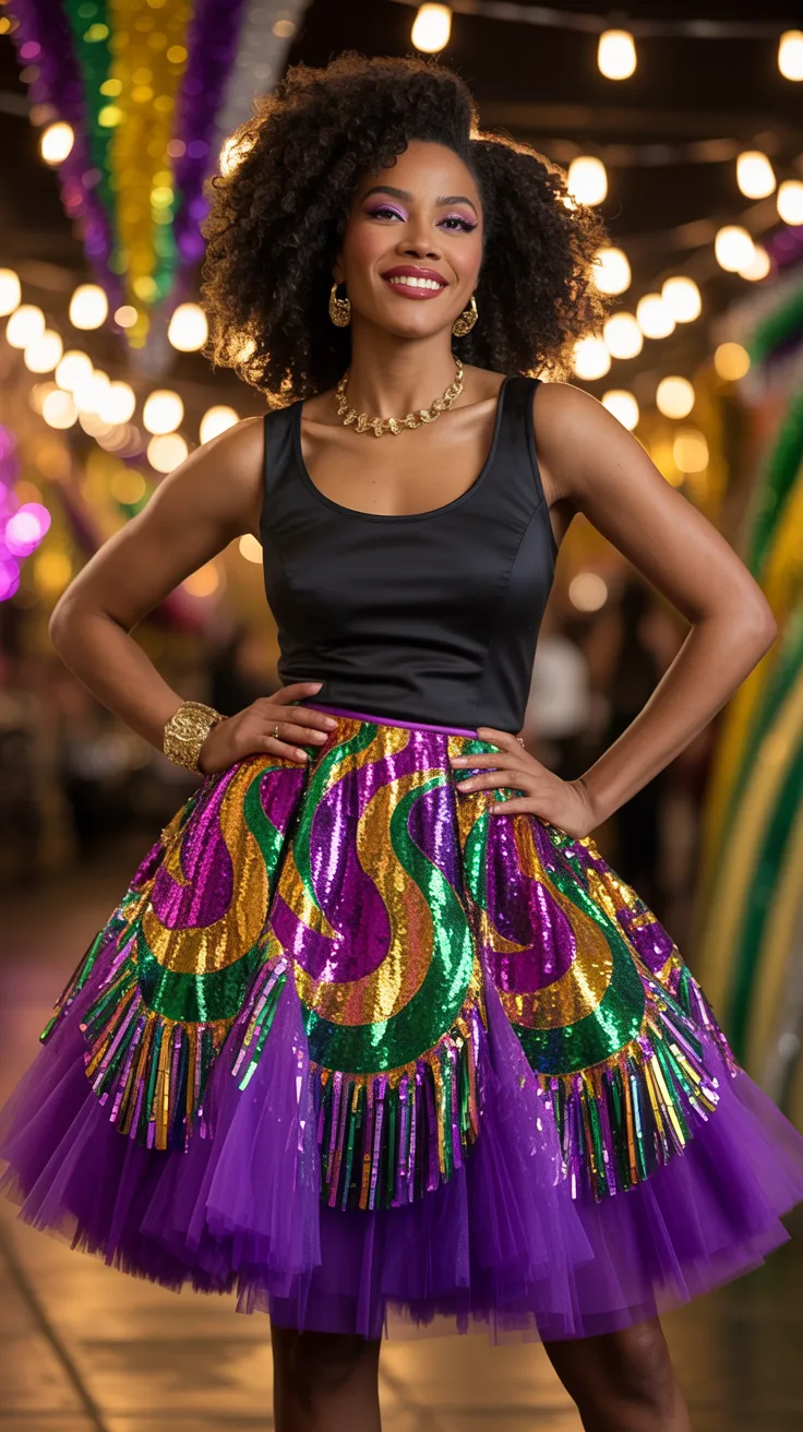 23 Statement Skirt Mardi Gras Fits Black Women Love