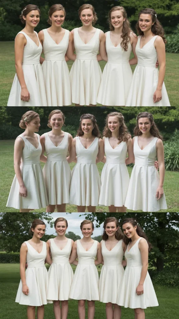 Classic White A-Line Dress