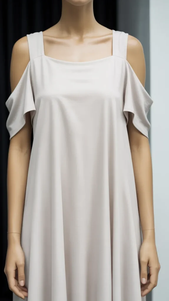 White Cold Shoulder Dress