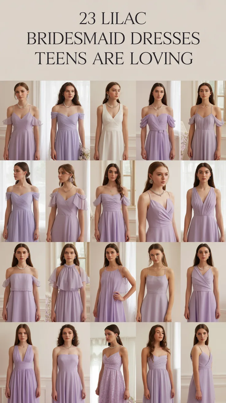 23 Lilac Bridesmaid Dresses Teens Are Loving