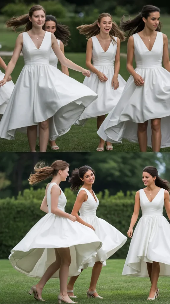 White High-Low Dress