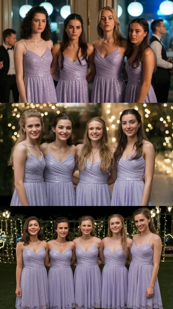  Lavender Sequin or Glitter Dress