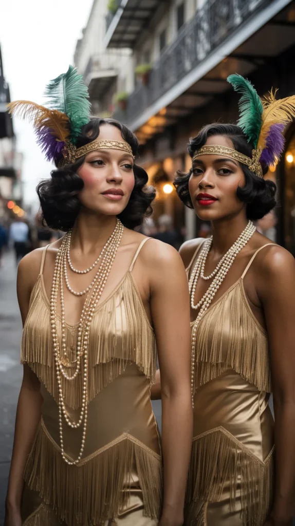  The Jazz Era Flapper Mardi Gras Look