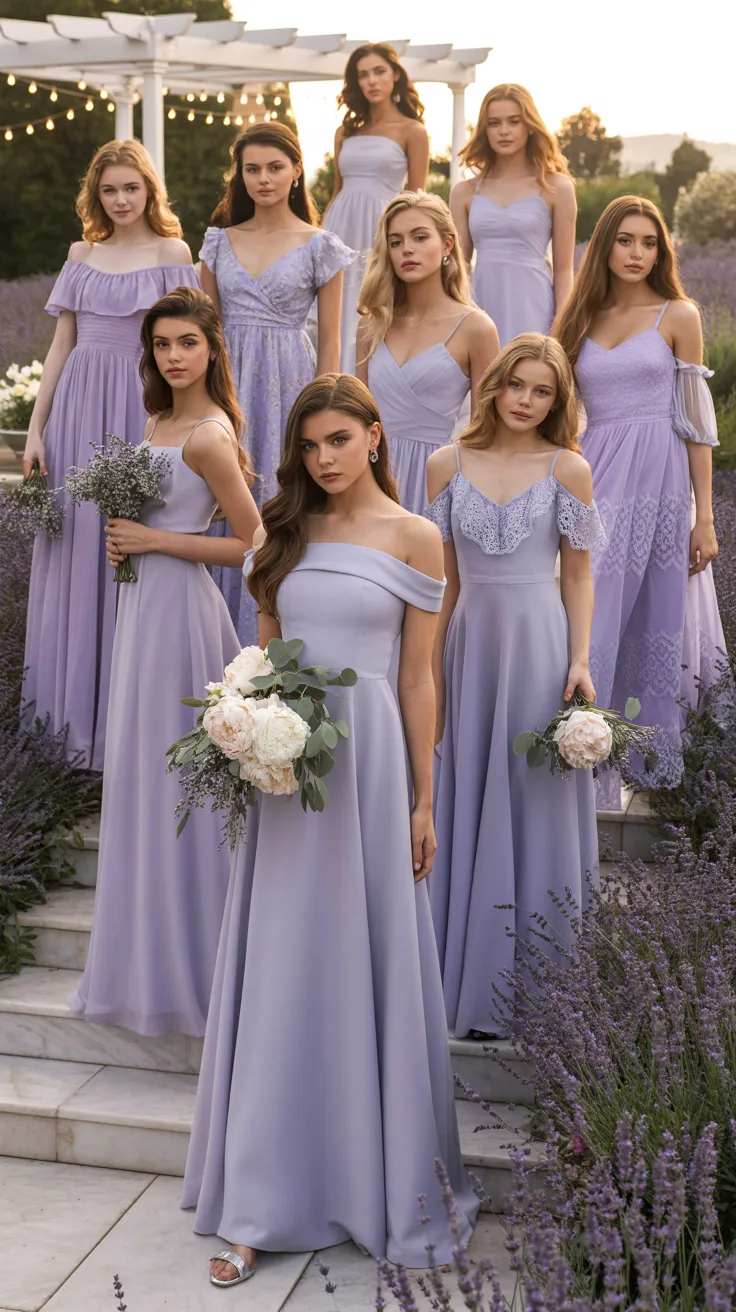 26 Lavender Bridesmaid Dresses for Teen Bridesmaids