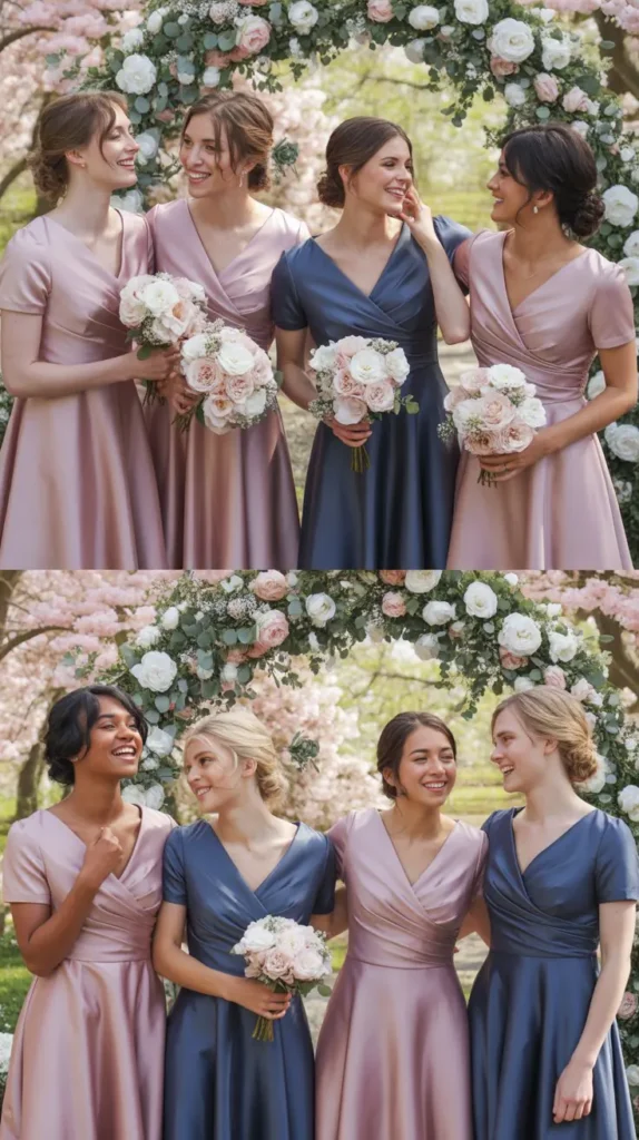 Short Sleeve Bridesmaid Dresses