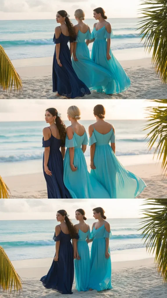 Cold Shoulder Sleeve Bridesmaid Dresses