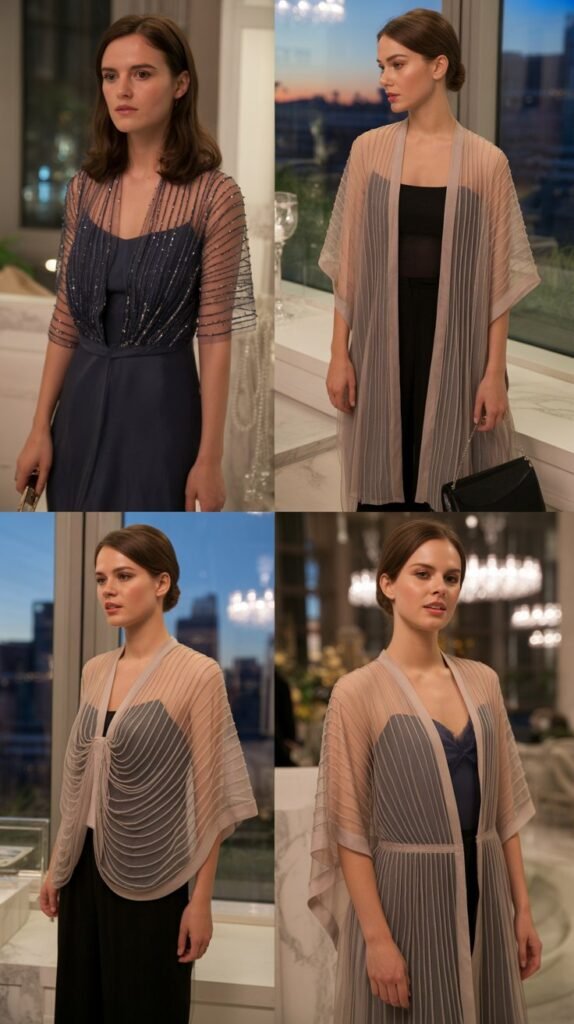 Sheer Overlay Pieces For Dramatic Effect