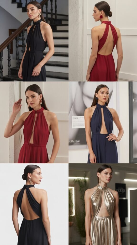 Backless Halter Dress For Showstopping Entrance