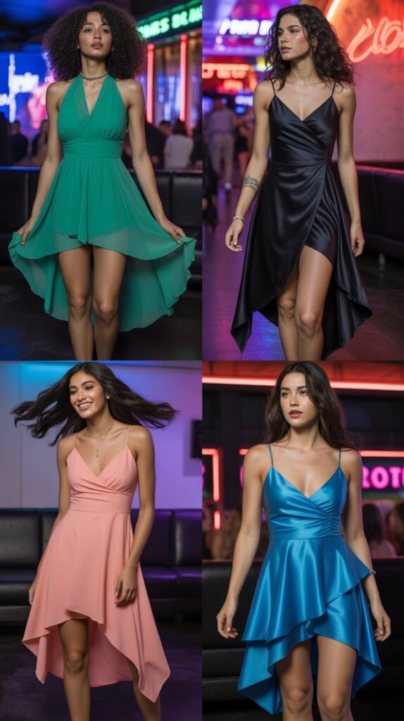 Asymmetrical Hem Dress