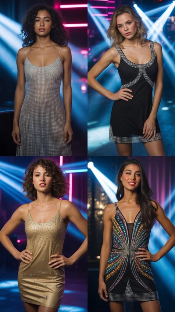 Rhinestone Embellished Dress