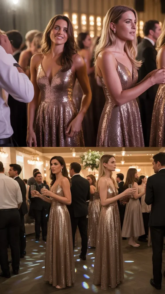 Sequin and Glitter Gown