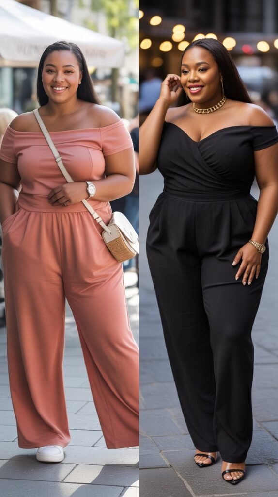 Off-Shoulder Jumpsuit