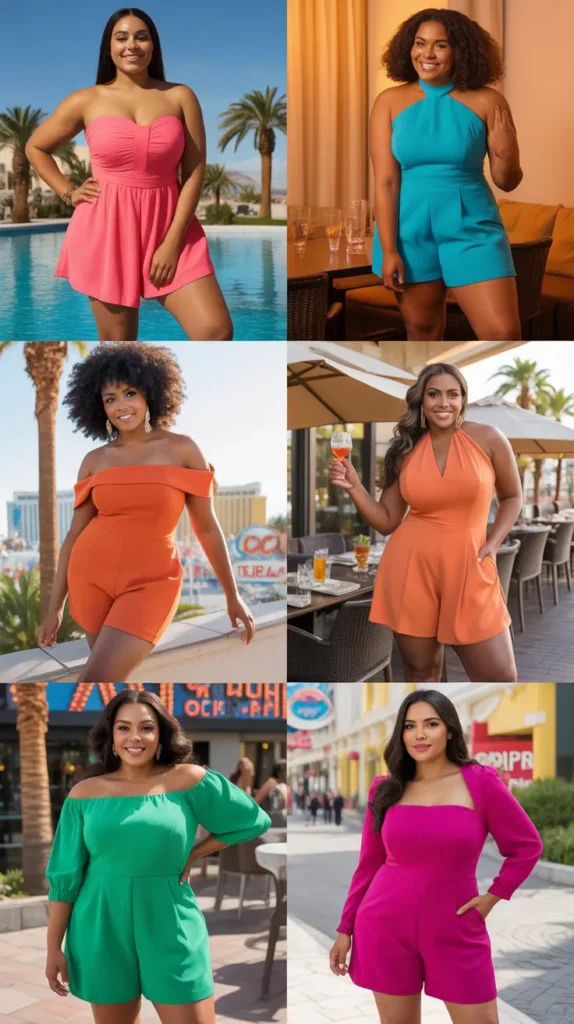 Romper with Bold Colors