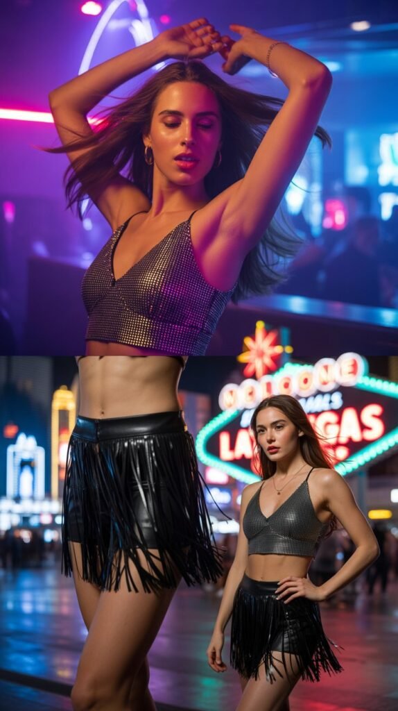 Fringe Skirt with Crop Top