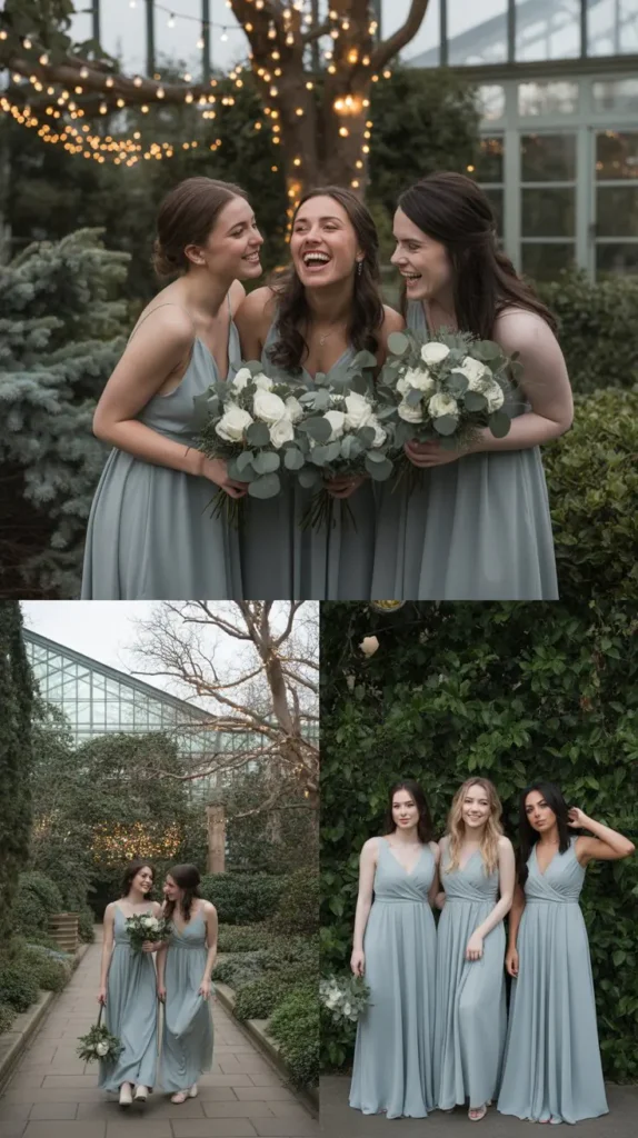 Dusty Sage Green Chiffon Dresses