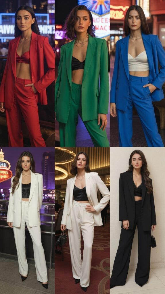  Monochromatic Suit In Bold Color