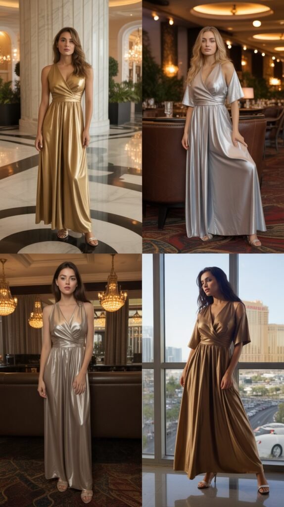 The Metallic Maxi Dress