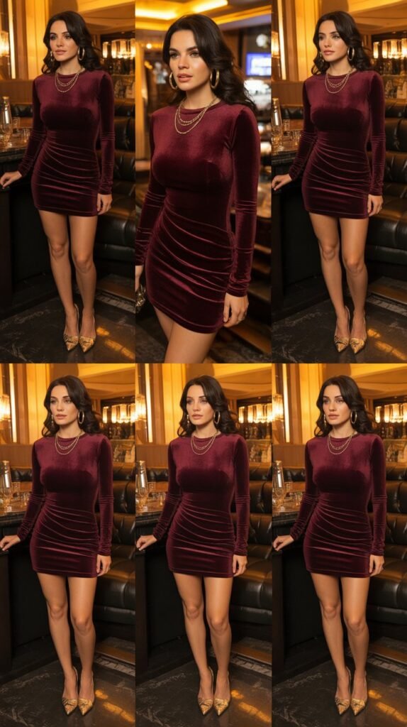 Long Sleeve Mini Dress for Covered Elegance