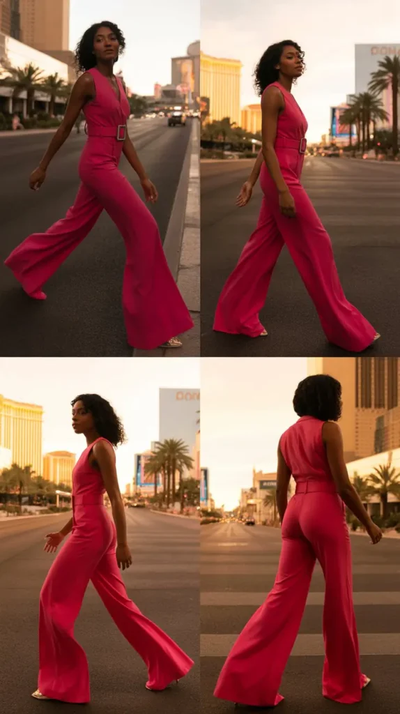 Wide-Leg Jumpsuit In Vibrant Colors