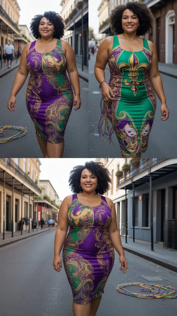 Printed Bodycon Midi Dress