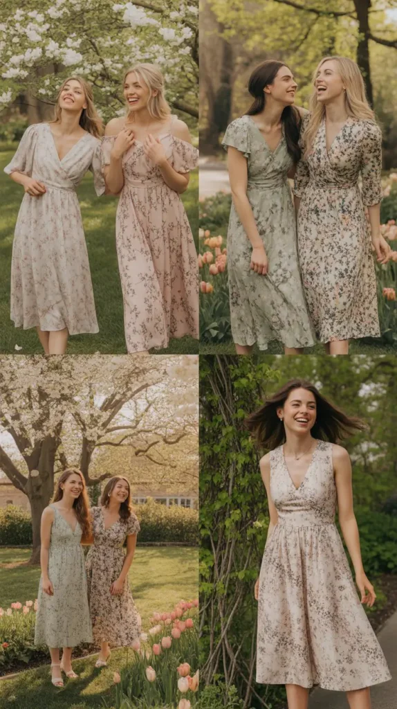 Floral Print Midi Dress