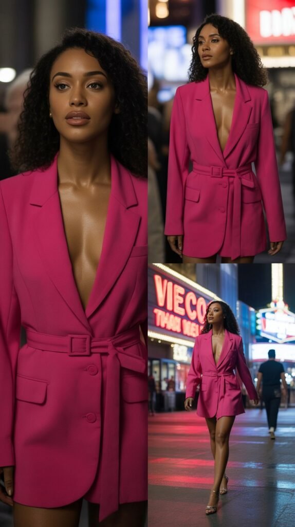 Colorful Blazer Dress