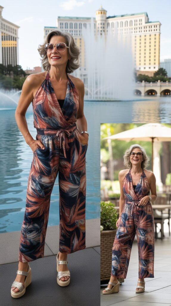 Jumpsuit in a Vibrant Print