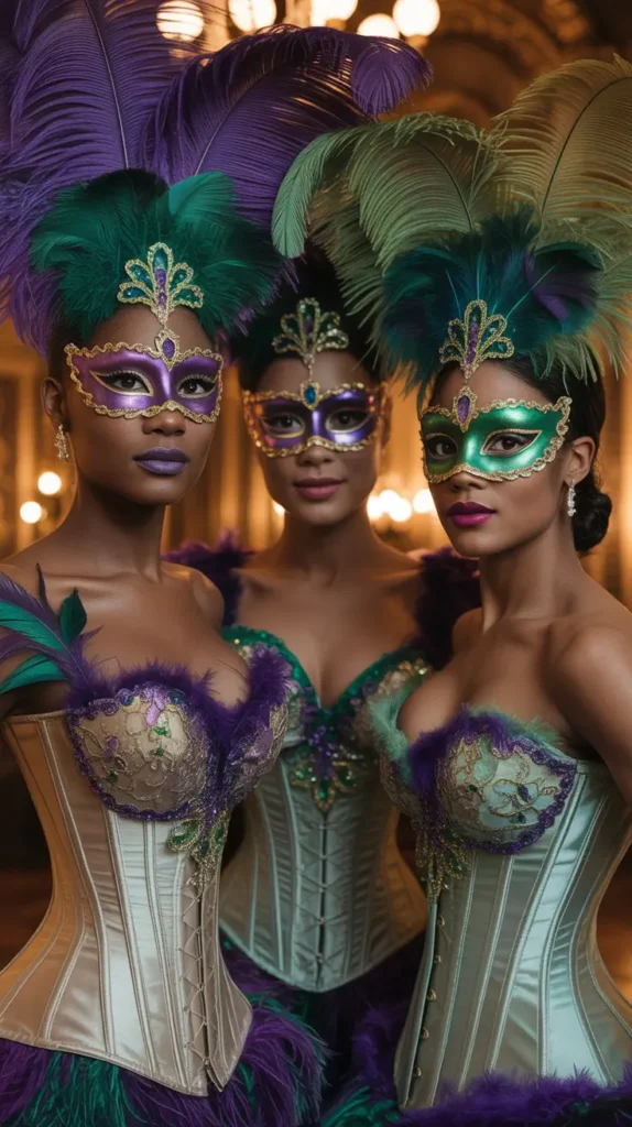 Corset Meets Mardi Gras Mask