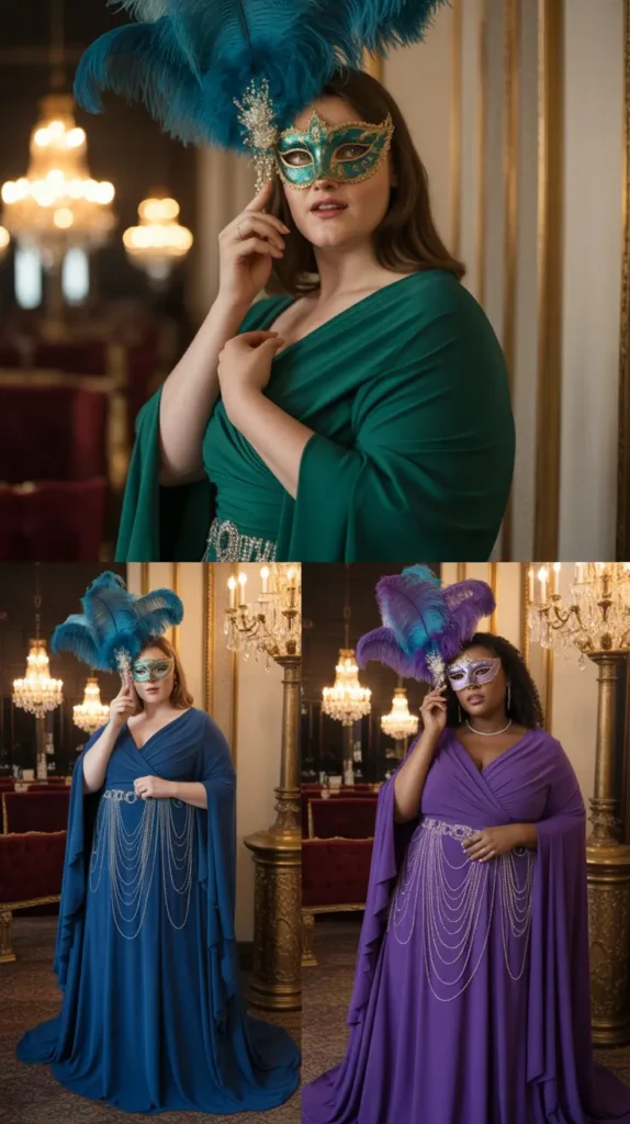 Bold Masquerade Ball Gown