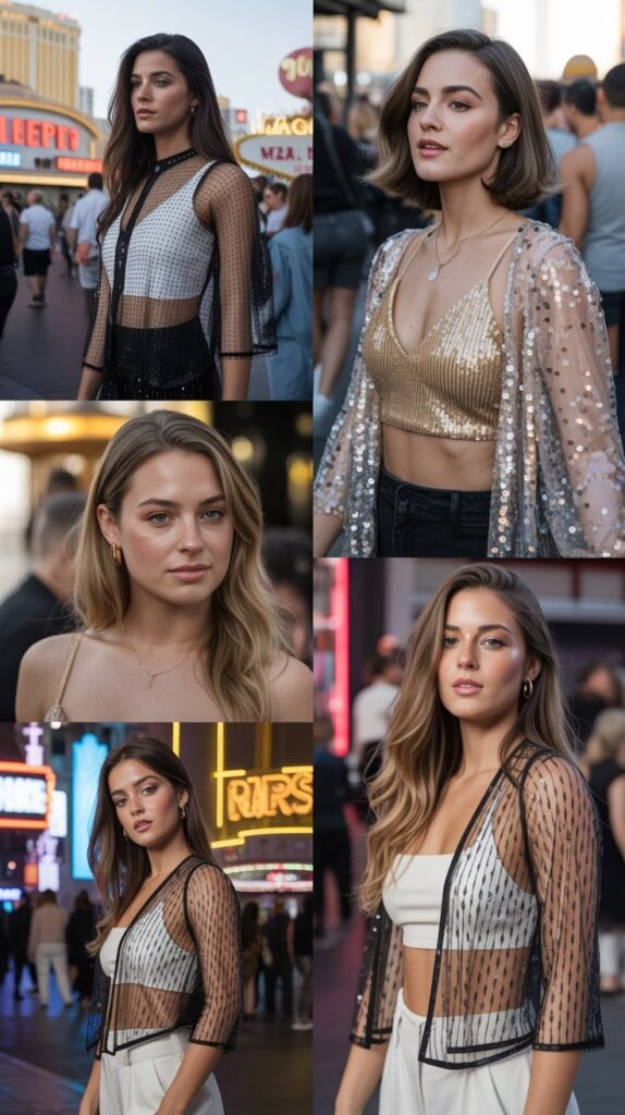 The Mesh And Sequin Combo