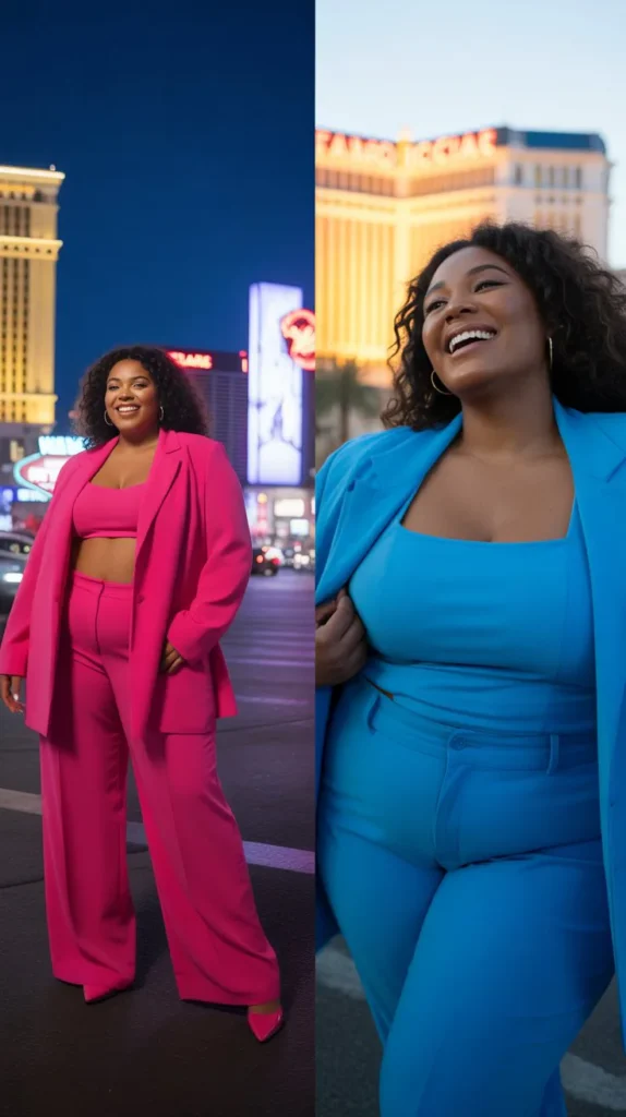 Monochrome Outfit in Bright Colors