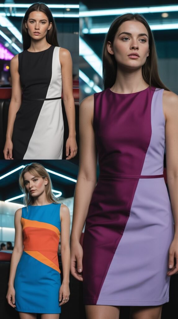 Color-Block Dress