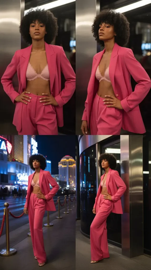 Colorful Suit With Bralette