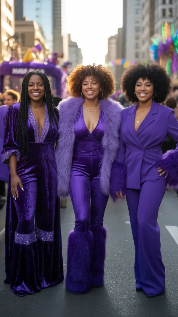Head-to-Toe Purple Monochrome Looks