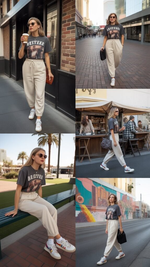 Graphic T-Shirt With Joggers