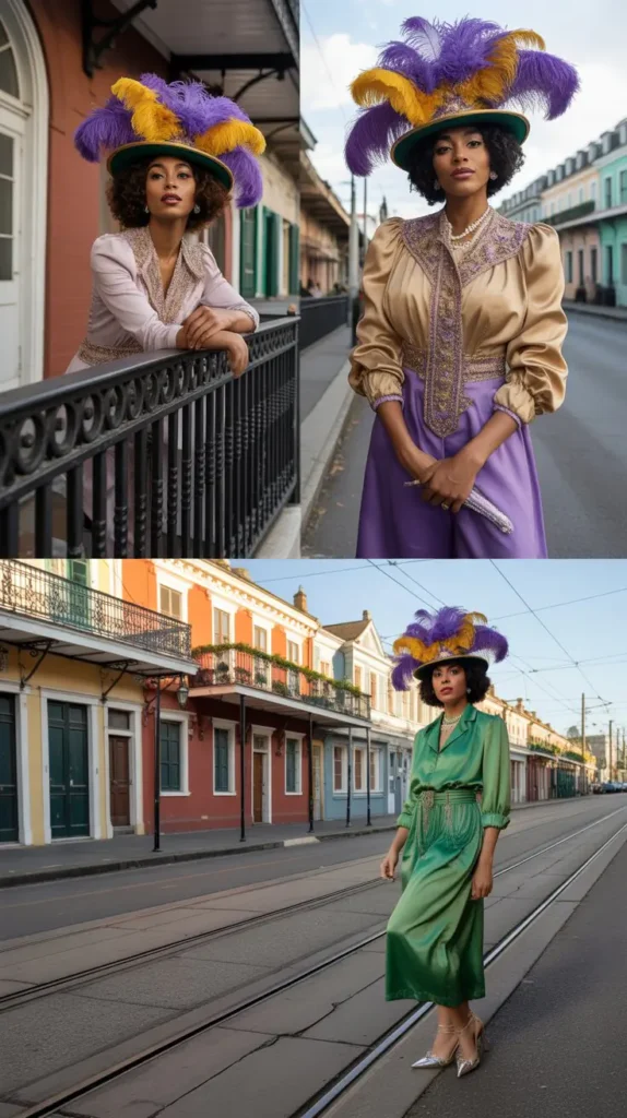 Vintage-Inspired Feathered Hat & Matching Set