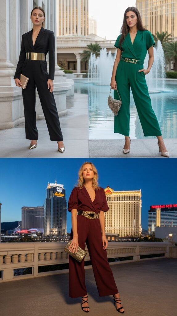  Sleek Jumpsuit With Statement Belt