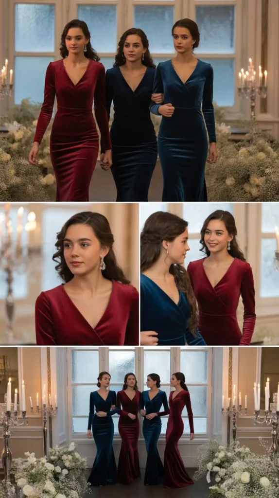 Long-Sleeved Fitted Gown