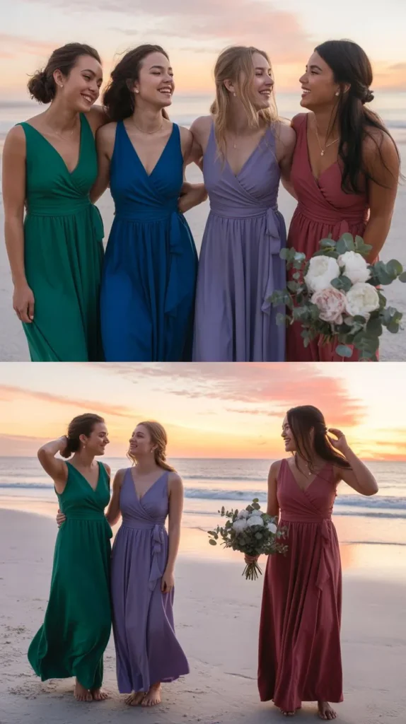 Flowy Maxi Wrap Dress