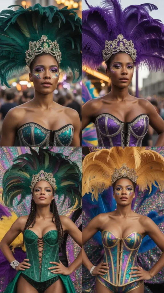 Corset with Statement Headpiece