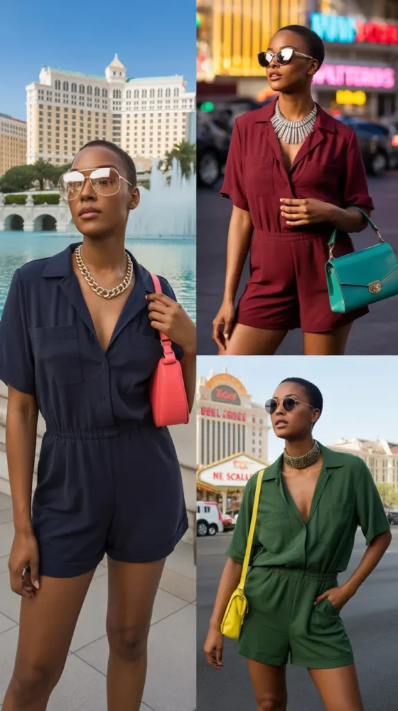 Romper With Statement Accessories