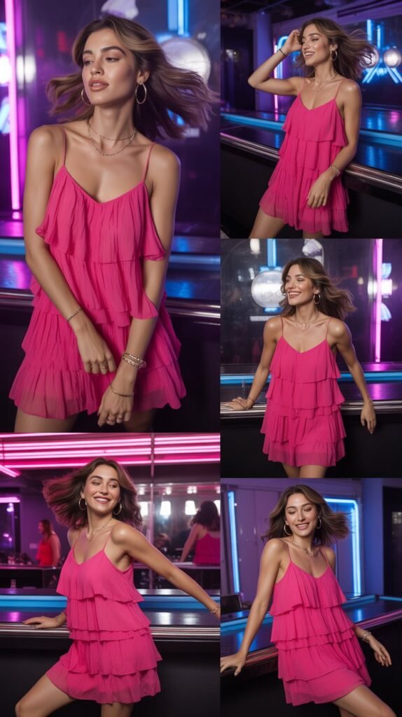 Tiered Ruffle Mini Dress