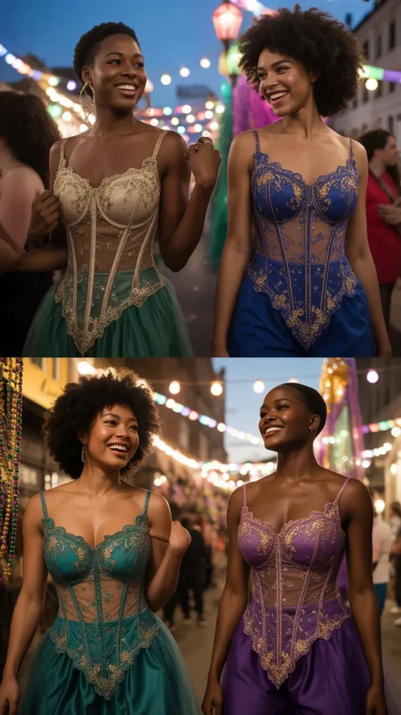 Sheer Corset Overlay Look