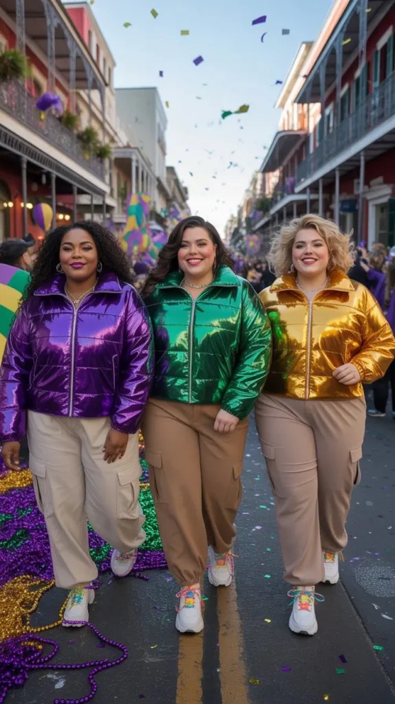 Plus Size Mardi Gras Streetwear Look