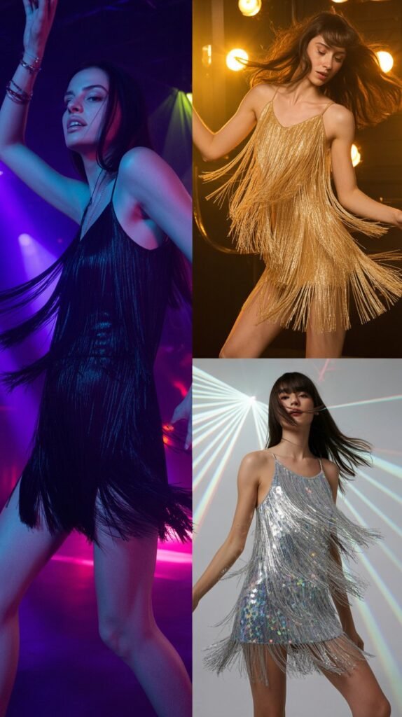 Fringe Mini Dress For Dance Floor Drama